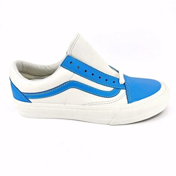 VANS Mens Shoes Old Skool VLT LX Bonnie Skateboard Sneakers Blue White Size 9 main image 5